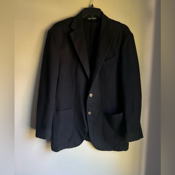 Canali Other - Syd Jerome Chicago Canali made in Italy Blazer in Navy Blue Vtg Wool&cashmere